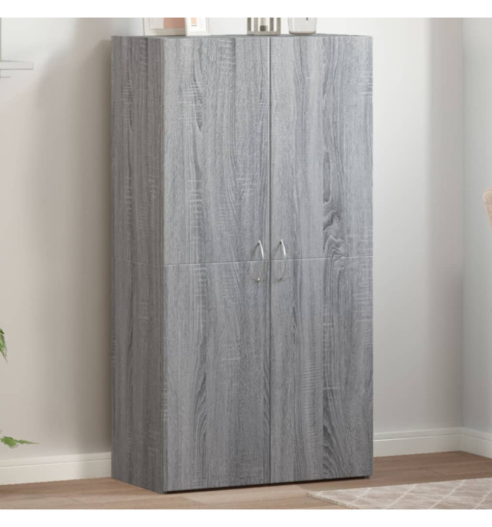 Armoire de classement sonoma gris 60x32x115cm bois d'ingénierie | Mobilier & Déco