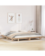 Cadre de lit sans matelas 160x200 cm bois massif de pin | Mobilier & Déco