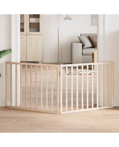 Barrière pour chien pliable 2 panneaux 160 cm bois de peuplier | Mobilier & Déco