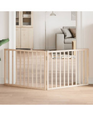 Barrière pour chien pliable 2 panneaux 160 cm bois de peuplier | Mobilier & Déco