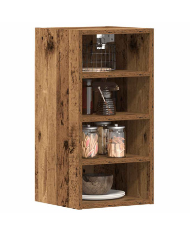 Armoire suspendue "Riga" vieux bois 30x29,5x60 cm | Mobilier & Déco
