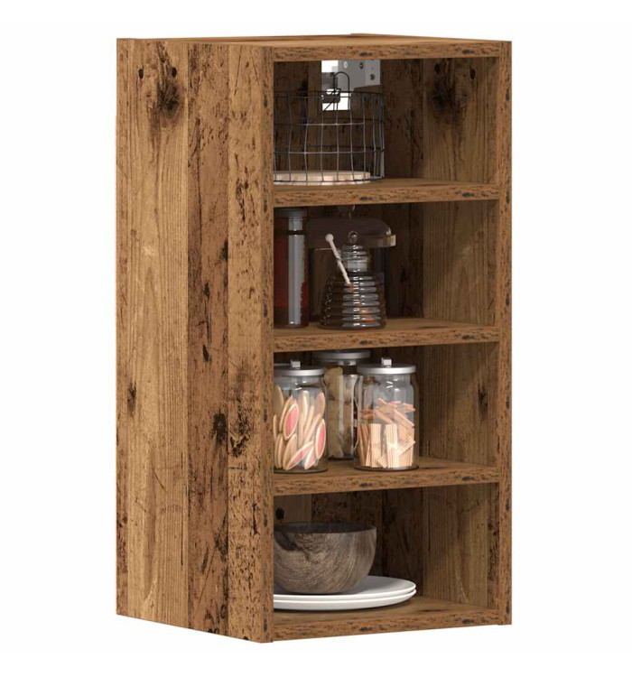Armoire suspendue "Riga" vieux bois 30x29,5x60 cm | Mobilier & Déco