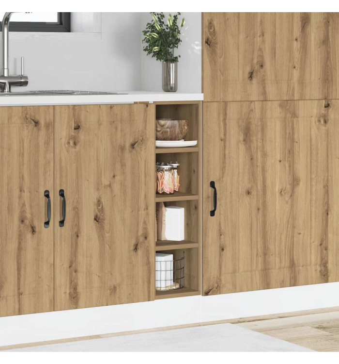 Armoire de plancher "Riga" chêne artisanal 20x44,5x81,5 cm | Mobilier & Déco