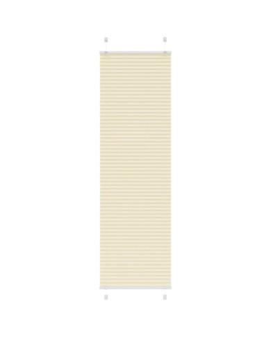 Store plissé crème 60x200 cm largeur du tissu 59,4 cm polyester | Mobilier & Déco