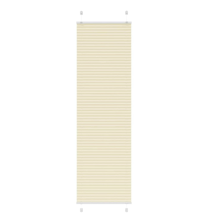 Store plissé crème 60x200 cm largeur du tissu 59,4 cm polyester | Mobilier & Déco