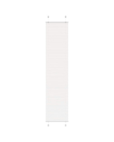 Store plissé blanc 45x200 cm largeur du tissu 44,4 cm polyester | Mobilier & Déco