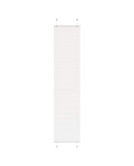 Store plissé blanc 45x200 cm largeur du tissu 44,4 cm polyester | Mobilier & Déco