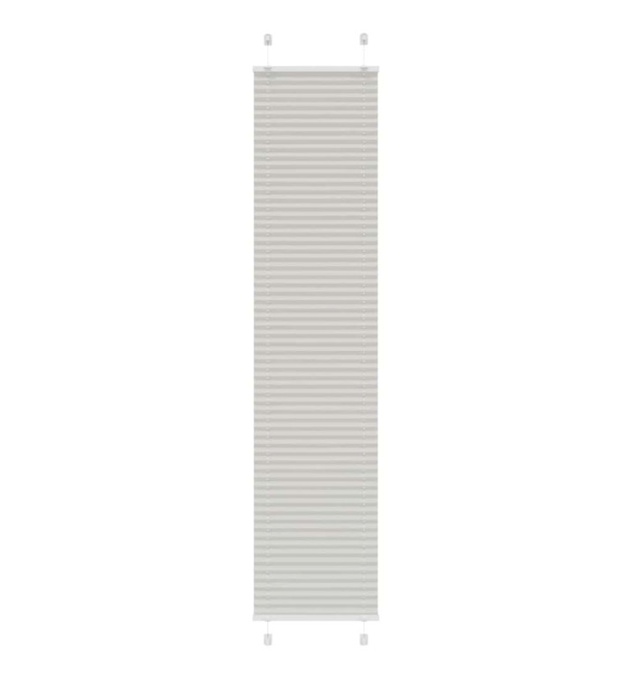 Store plissé gris clair 45x200 cm largeur du tissu 44,4 cm | Mobilier & Déco