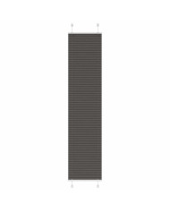 Store plissé noir 50x200 cm largeur du tissu 49,4 cm polyester | Mobilier & Déco