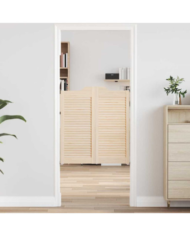 Portes battantes à persiennes 1paire 90x80 cm bois massif Pin | Mobilier & Déco