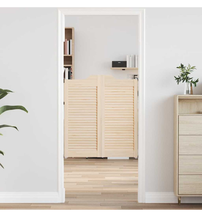 Portes battantes à persiennes 1paire 90x80 cm bois massif Pin | Mobilier & Déco