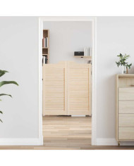 Portes battantes à persiennes 1paire 90x80 cm bois massif Pin | Mobilier & Déco