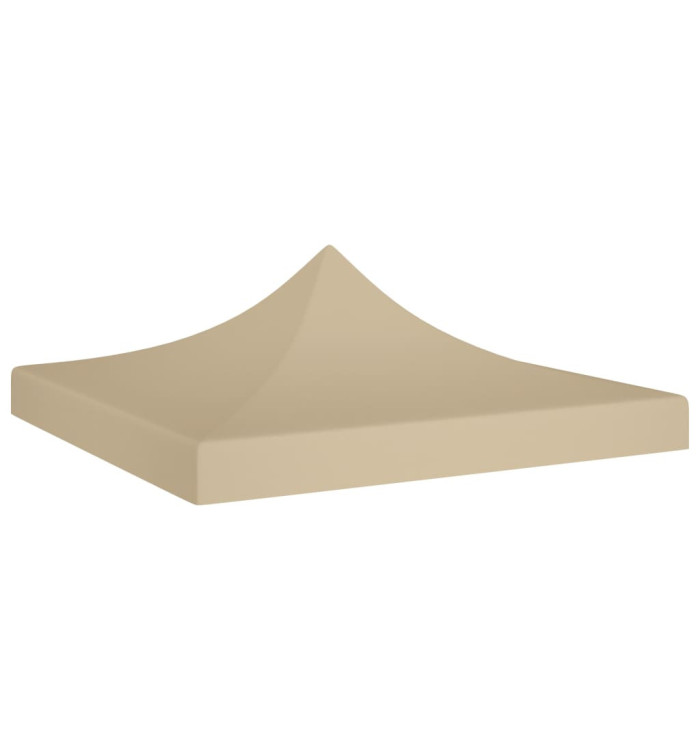 Toit de tente de réception 3x3 m Beige 270 g/m² | Mobilier & Déco