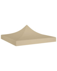 Toit de tente de réception 3x3 m Beige 270 g/m² | Mobilier & Déco