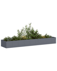 Jardinière anthracite 360x80x40 cm acier | Mobilier & Déco