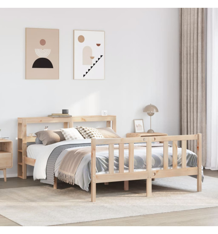 Cadre de lit avec tête de lit sans matelas 120x200 cm | Mobilier & Déco