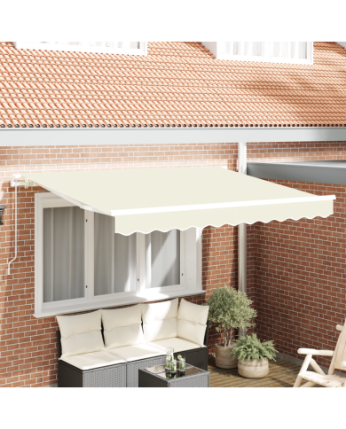 Tissu de Remplacement d'Auvent pour cadre 3x2 m Crème | Mobilier & Déco