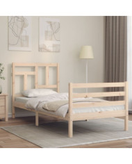 Cadre de lit sans matelas bois massif | Mobilier & Déco