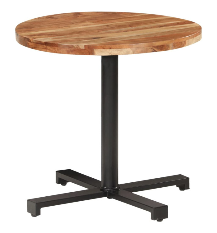Table de bistro Ronde Ø80x75 cm Bois d'acacia massif | Mobilier & Déco