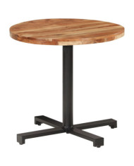 Table de bistro Ronde Ø80x75 cm Bois d'acacia massif | Mobilier & Déco