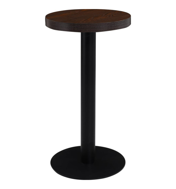 Table de bistro Marron foncé 40 cm MDF | Mobilier & Déco