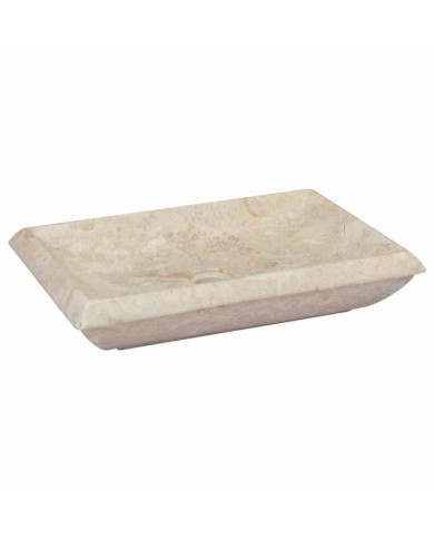 Lavabo Crème 50x35x10 cm Marbre | Mobilier & Déco