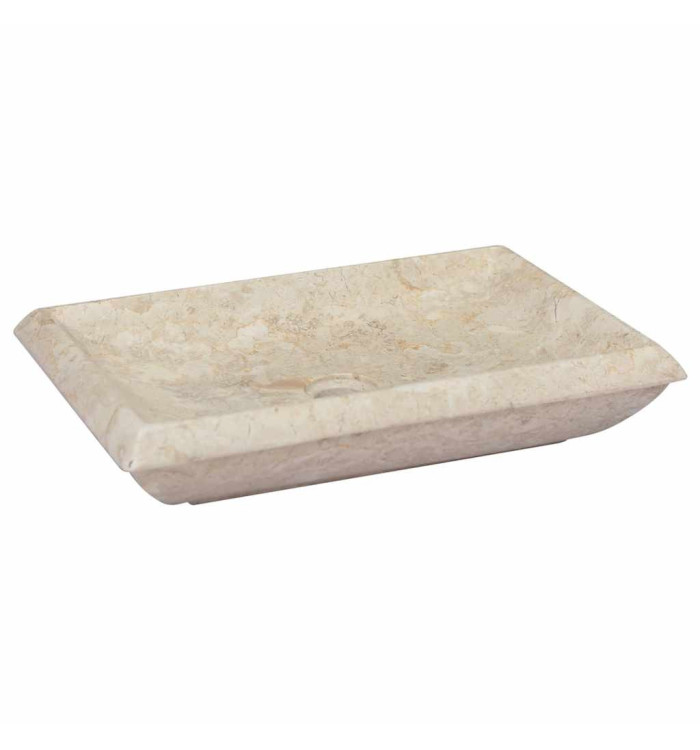 Lavabo Crème 50x35x10 cm Marbre | Mobilier & Déco