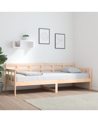 Lit de jour sans matelas bois de pin massif 80x200 cm | Mobilier & Déco