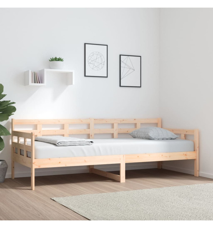 Lit de jour sans matelas bois de pin massif 80x200 cm | Mobilier & Déco
