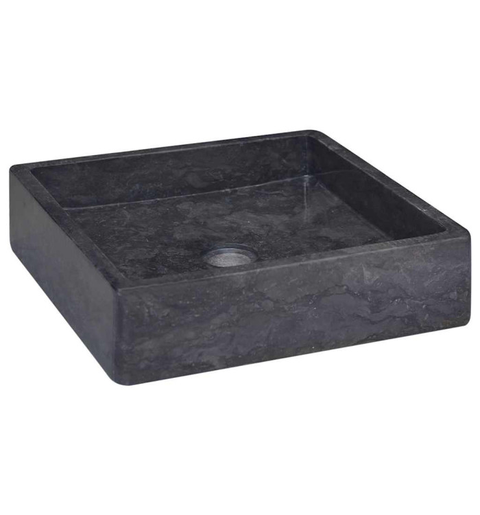Lavabo Noir 40x40x10 cm Marbre | Mobilier & Déco