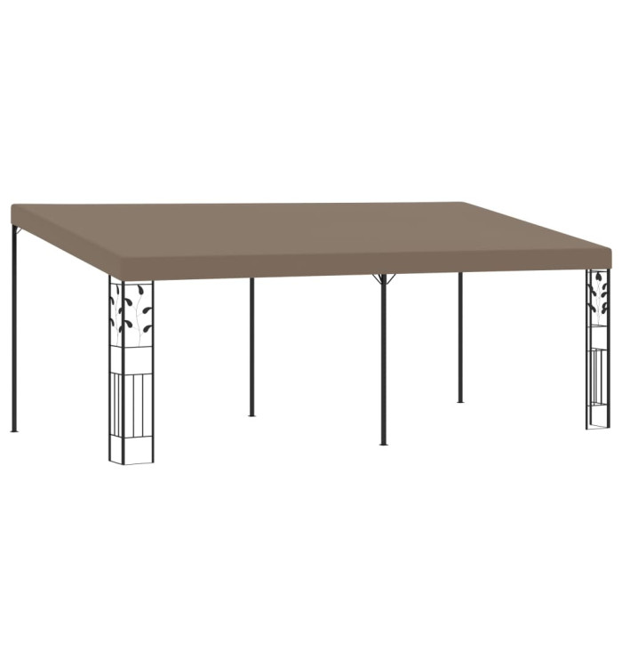 Belvédère mural 6x3x2,5 m Taupe | Mobilier & Déco