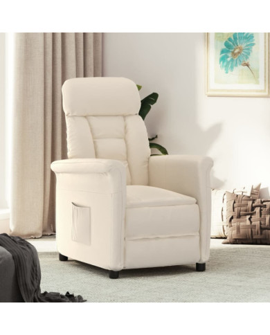 Fauteuil inclinable Beige Tissu microfibre | Mobilier & Déco