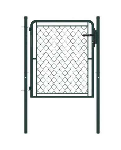 Portillon Acier 100 x 75 cm Vert | Mobilier & Déco