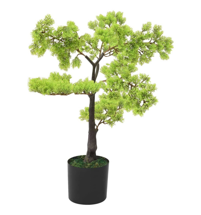 Bonsaï de cyprès artificiel avec pot 60 cm Vert | Mobilier & Déco
