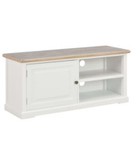 Meuble TV Blanc 90x30x40 cm Bois | Mobilier & Déco