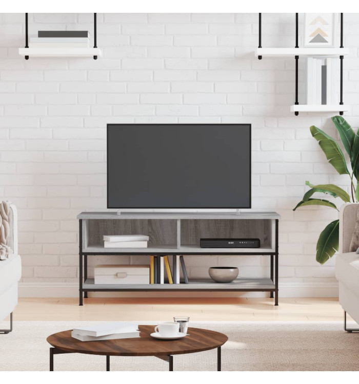 Meuble TV sonoma gris 100x35x45 cm bois d'ingénierie | Mobilier & Déco