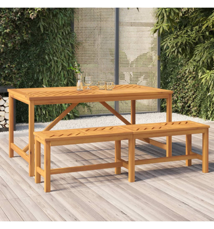 Banc de jardin 150 cm bois massif d'acacia | Mobilier & Déco