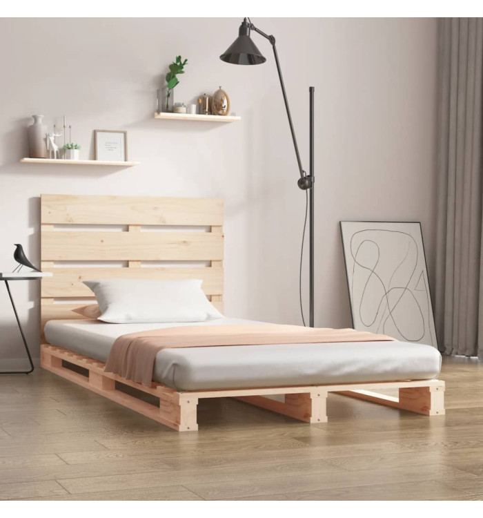 Cadre de lit sans matelas 100x200 cm bois massif de pin | Mobilier & Déco