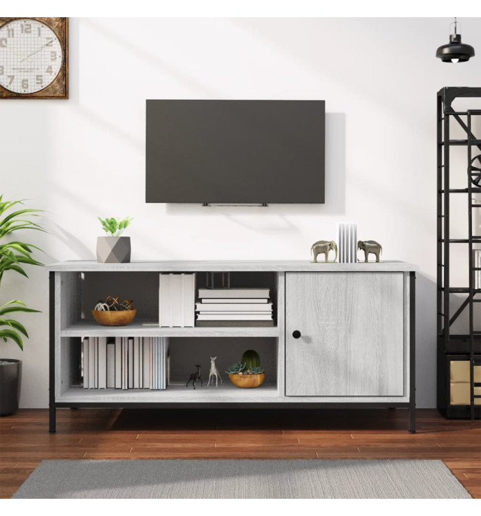 Meuble TV sonoma gris 100x40x45 cm bois d'ingénierie | Mobilier & Déco
