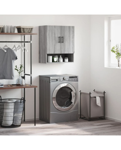 Armoire murale sonoma gris 60x31x70 cm bois d'ingénierie | Mobilier & Déco