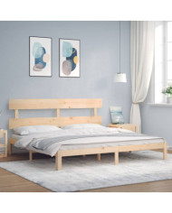 Cadre de lit sans matelas bois massif de pin | Mobilier & Déco