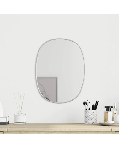 Miroir mural Argenté 40x30 cm | Mobilier & Déco