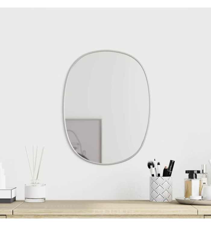 Miroir mural Argenté 40x30 cm | Mobilier & Déco