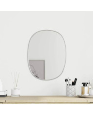 Miroir mural Argenté 40x30 cm | Mobilier & Déco