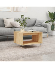 Table basse chêne sonoma 60x50x40 cm bois d'ingénierie | Mobilier & Déco