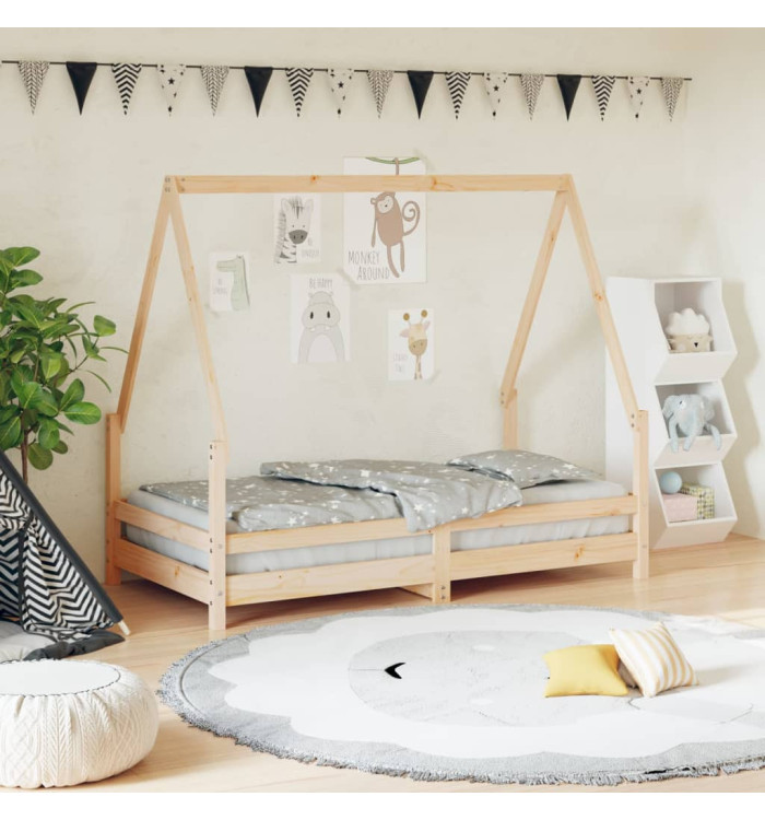 Cadre de lit pour enfant 80x160 cm bois de pin massif | Mobilier & Déco