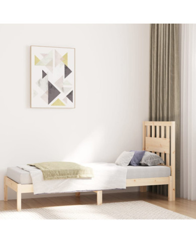 Cadre de lit sans matelas bois massif | Mobilier & Déco