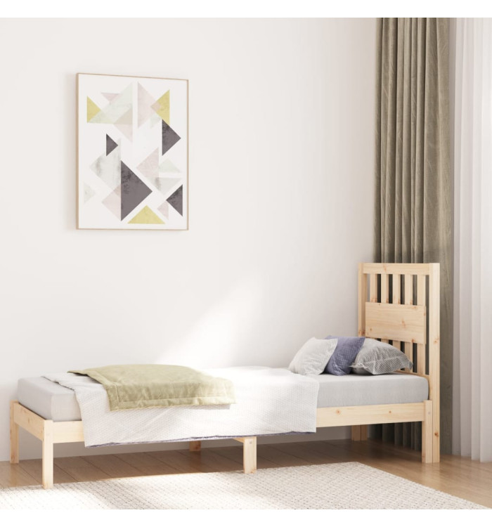 Cadre de lit sans matelas bois massif | Mobilier & Déco