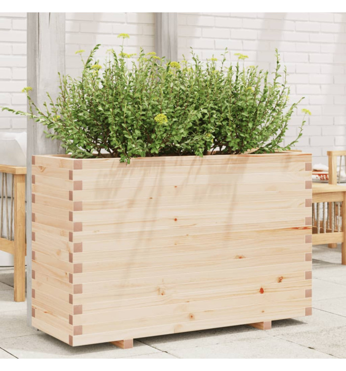 Jardinière 110x40x72 cm bois de pin massif | Mobilier & Déco