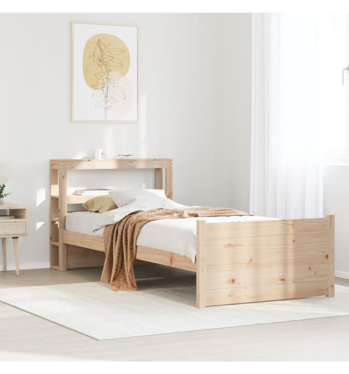 Cadre de lit avec tête de lit sans matelas 90x200 cm | Mobilier & Déco